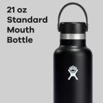 Hydro Flask 21 Oz Black Flex Cap Bottle