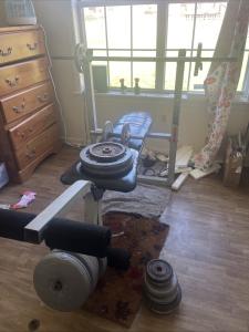 Cap Barbell Standard Bench - Black/Red