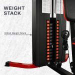 Multifunctional Home Gym with 160 lbs Weight Stack