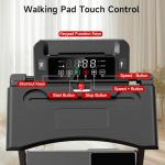 Compact Foldable Treadmill with Desk and 9% Incline