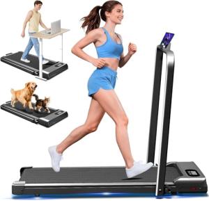 Compact Walking Pad Treadmill with Handle Bar