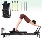 Foldable Pilates Reformer with Dual Resistance System