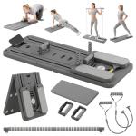 COSIEST Foldable Pilates Board with Resistance Bands