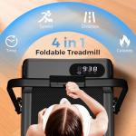 Compact Walking Pad Treadmill with Handle Bar