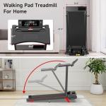 Compact Foldable Treadmill with Desk and 9% Incline