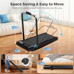 Compact Walking Pad Treadmill with Handle Bar