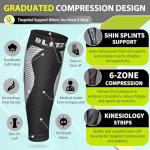 Calf Compression Sleeves for Pain Relief Black S-M