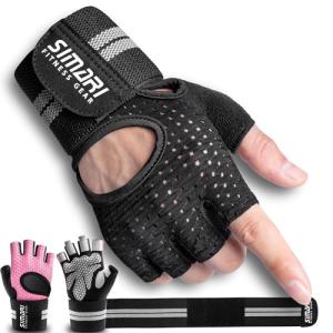 SIMARI Padded Weight Lifting Gloves with Wrist Support