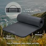 Retrospec Solana Non-Slip Yoga Mat with Strap
