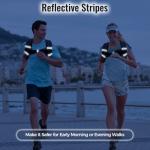 Zeerun Weighted Vest for Women & Men with Reflective Stripe and Adjustable Buckle, Comfortable & Durable Rucking Vest for Walking, Running & Strength Training, 10LBS-Black