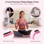 TSPFUI Pilates Ring Kit for Women,Pilates Equipment with Pilates Ring and Ball, 5 Resistance Bands,Yoga Block,Workout Guide Included，Full-Body Pilates Workout Equipment Suitable for Beginners