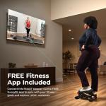 Sunny Health & Fitness Mini Steppers for Exercise at Home, Stair Step Workout Machine with Optional Resistance Bands, Full Body Cardio Equipment, Optional Free SunnyFit App Connection Smart Stepper