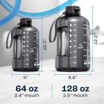 Aquafit 1 Gallon Water Bottle with Time Marker