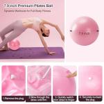 TSPFUI Pilates Ring Kit for Women,Pilates Equipment with Pilates Ring and Ball, 5 Resistance Bands,Yoga Block,Workout Guide Included，Full-Body Pilates Workout Equipment Suitable for Beginners