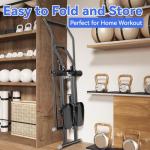 Stair Stepper & Ab Machine by SEWD, 2-in-1 Cardio Workout Equipment with Adjustable Handlebar & Large Pedals, 90% Pre-Assembled Fitness Equipment, Quickly Switch from Stepper to Abdominal Machine