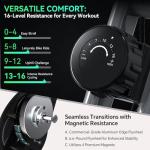 Foldable Exercise Bike Stationary Bikes for Home, 5 IN 1 Indoor Workout Bike, with 16-Level Quiet Magnetic Resistance, 6.6 LBS Flywheel and 300LBS Capacity, 2025 Designed 817 X-bike