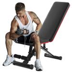 OLIXIS Adjustable Weight Bench for Full Body Strength Training, Foldable Workout Bench with Incline Decline Flat Positions, 795 lbs Capacity Dumbbell Bench for Home Gym, Sit Up and Ab Exercises