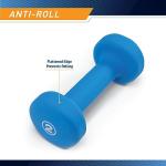 Marcy Neoprene Dumbbell, Single Piece, 2-lb, Azure