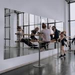 Ruomeng Home Gym Mirrors 12 Inch x 12Pcs Wall Mounted Mirror Glass Frameless Full Length Mirror Tiles for Home Gym, Bedroom, Door & Bathroom