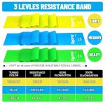 Resistance Bands, Professional Exercise Bands, Physical Therapy Bands for Strength Training, Yoga, Pilates, Stretching, Recovery, Stretch Elastic Band for Working Out, Workout Bands for Home Gym