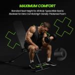 Adjustable Weight Bench for Home Gym, Foldable Workout Bench for Full Body Fitness Dumbbell Exercise, 600LBS Incline Decline Flat Bench with Resistance Bands for Strength Training