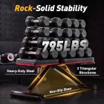 NEWBULIG Adjustable Weight Bench for Home Gym, Foldable Incline Decline Flat Workout Bench for Full Body Exercise, Bench Press and Sit Up Training Equipment, 795 lbs Capacity