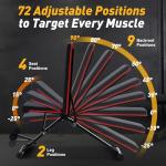 NEWBULIG Adjustable Weight Bench for Home Gym, Foldable Incline Decline Flat Workout Bench for Full Body Exercise, Bench Press and Sit Up Training Equipment, 795 lbs Capacity