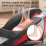 Elliptical Exercise Machine,Ultra-Quiet Drive Elliptical Machine for Home,Ancheer Elliptical Magnetic Resistance,Pulse Sensor Built-in,LCD Monitor,Elliptical Exercise Machine 350lb Weight Capacity