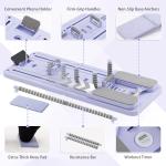 COSIEST Pilates Board for Home Use, Foldable Pilates Reformer Set with Resistance Bands, All-in-One Professional Workout Fitness Equipment for Core, Abs, Glutes, Legs, Butt, Arms Toning (Purple)