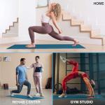 Foldable Yoga Mat – 1/4 Inch Thick, Lightweight, Easy to Store, Non-Slip Travel Yoga Mat for Fitness, Yoga, Pilates, Home Workouts, and Floor Exercises