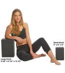 Everyday Yoga Foam Super Yoga Block – Premium High-Density EVA Support Block for Stability, Balance & Deep Stretching, Lightweight & Comfortable - Black