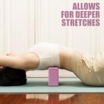 2 Pcs Yoga Blocks, 9"x6"x3" Foam Blocks Yoga Props for Pilates Stretching and Meditation Exercise Blocks Lightweight Yoga Essentials (Pink)