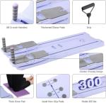 Pilates Reformer Board Set - 2026 Foldable 8-in-1 Pilates Machine for Full Body Workouts, Ab Core Trainer with Resistance Bands, Portable Home Pilates Equipment for Women & Men (Purple)