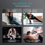 Mebak 3 Massage Gun, Massage Gun Deep Tissue for Athletes, Professional Muscle Percussion Massager, Massager for Shoulder Leg Back Body Pain Relief, Quiet Portable Sport Tool, Gifts for Him