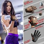 ZEROFIRE Full Finger Workout Gloves for Women Men - Weight Lifting Gloves with Full Cover Palm Protection & Extra Grip for Gym,Weightlifting,Fitness,Exercise,Training.Cycling.Leopard-Medium