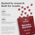 For Wellness Recovery Gummies Restore | Tart Cherry Energy Supplements with Electrolytes for Muscle Soreness, Post-Workout Performance & Recovery | Vegan, Non-GMO, 30 Count