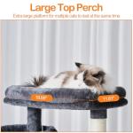 Heybly 71-Inch Tall Cat Tree with Condos and Perches