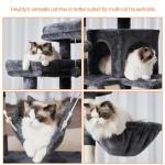 Heybly 71-Inch Tall Cat Tree with Condos and Perches