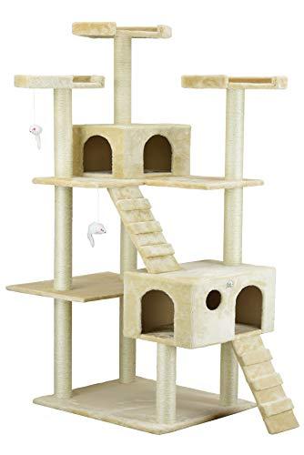 Go Pet Club 72" Beige Cat Tree