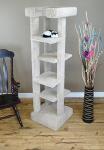 Beige Solid Wood 5-Level Cat Tree Tower