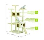 Beige 72-Inch Cat Tree from Go Pet Club