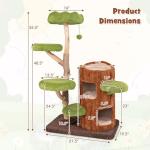 PETSITE 55-Inch Multi-Level Cat Tree Tower
