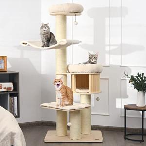 68.5" Tall Multi-Level Cat Tree with Hammock