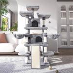 WEEWAY 68-Inch Cozy Multi-Level Cat Tree