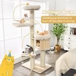 68.5" Tall Multi-Level Cat Tree with Hammock