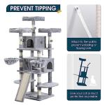 WEEWAY 68-Inch Cozy Multi-Level Cat Tree
