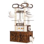 Heybly 76.8-Inch Cat Tree with Litter Box