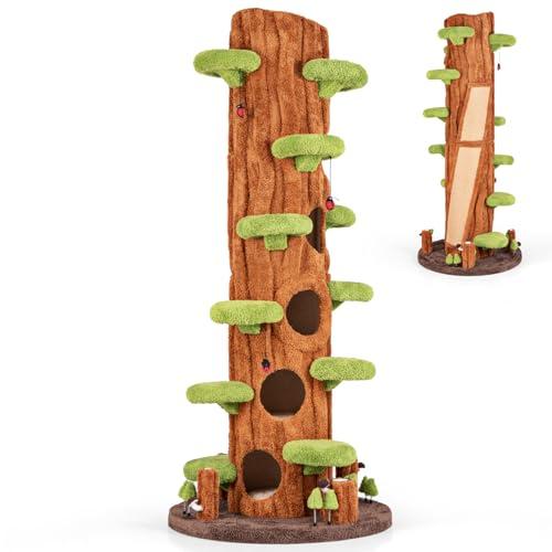90.5 Inch Modern Cat Tree with Condos and Toys