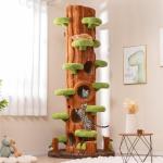 90.5 Inch Modern Cat Tree with Condos and Toys