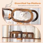 Heybly 76.8-Inch Cat Tree with Litter Box